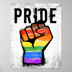 LGBTQ POC Philly Pride Fist Poster