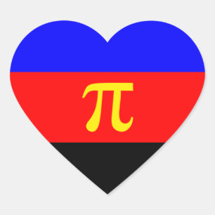 LGBTQ Poly Pride Polyamory Pride Vlag Hart Sticker