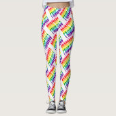LGBTQ Pride 2023 Leggin van Liefde, Rainbow Flag Leggings (Voorkant)