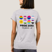 LGBTQ+ Pride (Achterste Afbeelding voor Lichte Kle T-shirt (Achterkant)