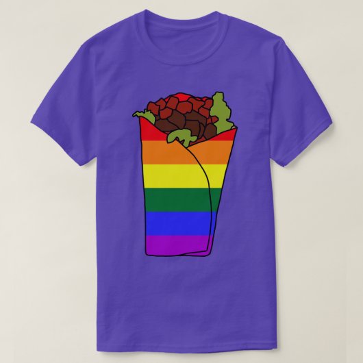 LGBTQ Pride Burrito T-shirt (Design voorkant)