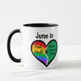 LGBTQ+ Pride et Scoliosis Mug ne sont pas droites