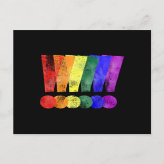 LGBTQ Pride Exclamatiepunten Briefkaart