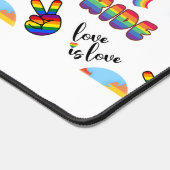 LGBTQ+ Pride gepersonaliseerde bureaumat (Hoek)