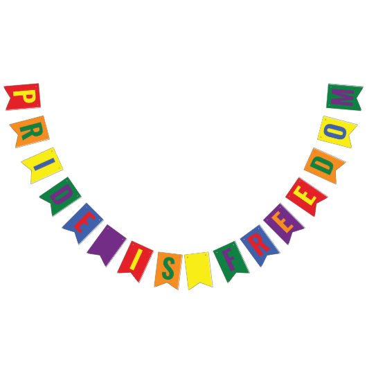 LGBTQ Pride is Freedom Rainbow Vlaggetjes (Alle)