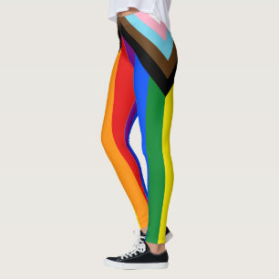 LGBTQ & Pride Leggings - Regenboog Progressie Vlag