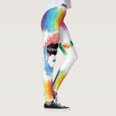 LGBTQ - Pride Leggings - verf de regenboog (Rechts)