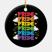 LGBTQ - Pride Maand Keramisch Ornament (Achterkant)