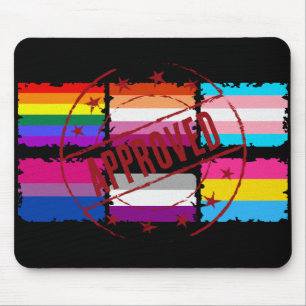 LGBTQ Pride maand Stripes vlaggen Muismat