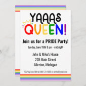 LGBTQ PRIDE Maand Uitnodiging (Voorkant / Achterkant)