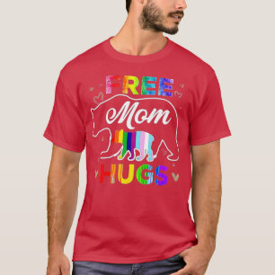 LGBTQ Pride Mama Beer Free Mam Hugs T-shirt