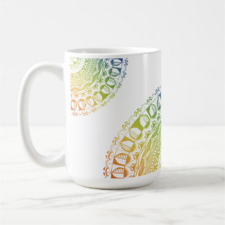 LGBTQ+ Pride Mandala Mug-Colorful Symbolic Design Koffiemok