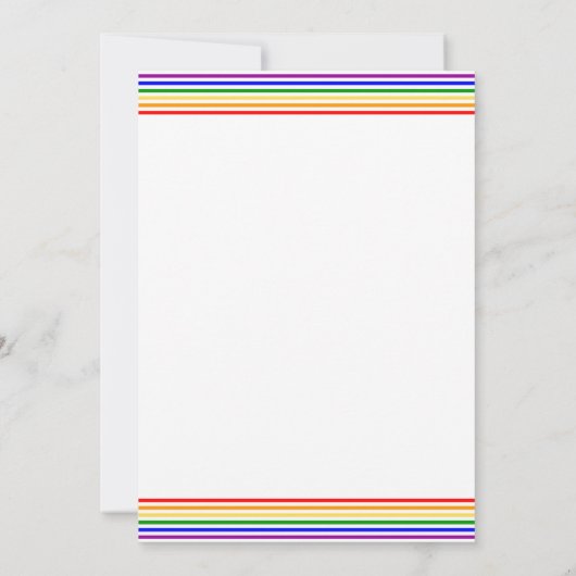 LGBTQ PRIDE Mois Fête Invitation (Dos)