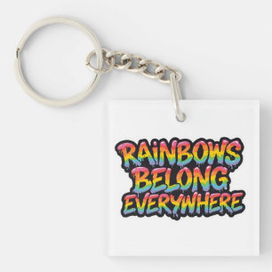 LGBTQ Pride-ontwerp – “Regenbogen horen overal thu Sleutelhanger