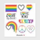 LGBTQ Pride Pack Sticker (Vel)