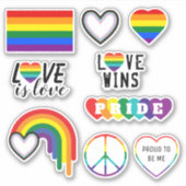 LGBTQ Pride Pack Sticker (Voorkant)