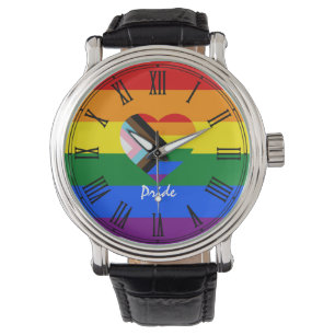 LGBTQ & Pride Progress Flag / Regenboogwacht Horloge