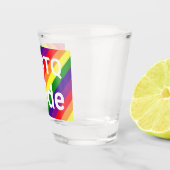 LGBTQ Pride Rainbow 6 Stripe Shot Glas (Rechts)