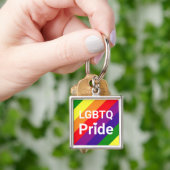 LGBTQ Pride Rainbow 6 Stripe Sleutelhanger (Hand)
