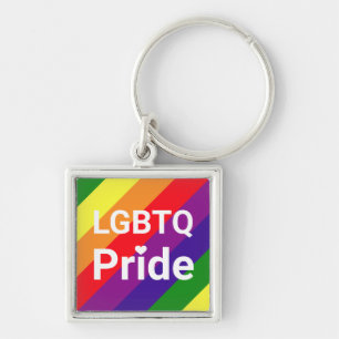 LGBTQ Pride Rainbow 6 Stripe Sleutelhanger