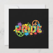 LGBTQ - Pride - Rainbow Colours Paint Splashes (Voorkant)