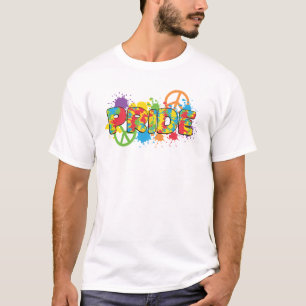 LGBTQ - Pride - Rainbow Colours Paint Splashes T-shirt