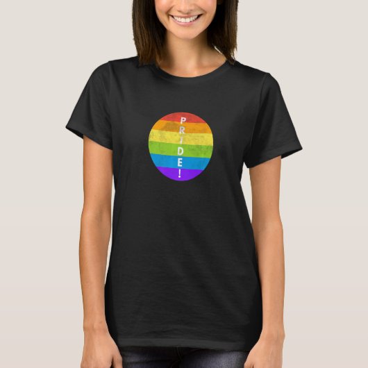 LGBTQ Pride Rainbow Flag Equality Gay Lesbian Tran T-shirt (Voorkant)