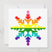 LGBTQ Pride Rainbow Flag Kerstmis Snowflake