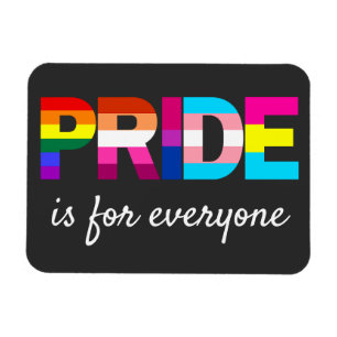 LGBTQ Pride Rainbow Kleuren Typografie Magneet