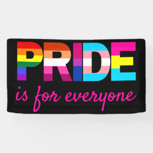 LGBTQ Pride Rainbow Kleuren Typografie Spandoek