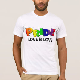 LGBTQ PRIDE RAINBOW LIEFDE EN STEUN T-SHIRT