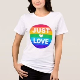 LGBTQ PRIDE RAINBOW LIEFDE EN STEUN Tri-Blend SHIRT