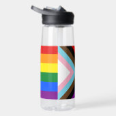 LGBTQ & Pride - Rainbow Progress Flag Waterfles (Rechts)