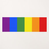 LGBTQ Pride Rainbow Stripes Yogamat (Voorkant (horizontaal))