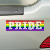 LGBTQ+ Pride regenboog Bumpersticker (Op auto)