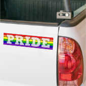 LGBTQ+ Pride regenboog Bumpersticker (Op Truck)
