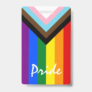LGBTQ & Pride - Regenboog Progressie Vlag Badge