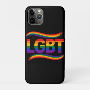 LGBTQ+ Pride Regenboog Typografie Ontwerp iPhone 11 Pro Hoesje