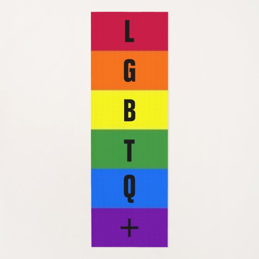 LGBTQ+ Pride regenboog Yogamat (Voorkant)