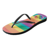 LGBTQ Pride-regenboogvlag Teenslippers (Schuin)