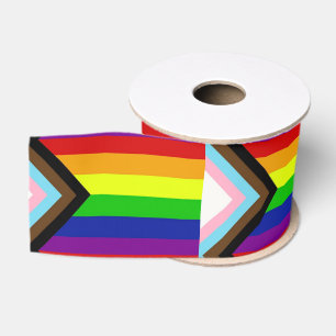 LGBTQ+ Pride Satin Ribbon Grosgrain Lint