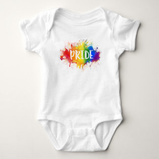 LGBTQ Pride Splash Waterverf Rainbow Bodysuit