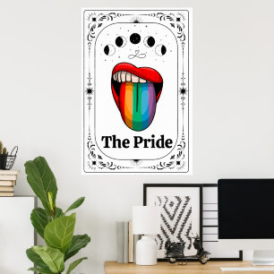 LGBTQ Pride Tarot Gay Trans Queer Regenboog Magisc Poster