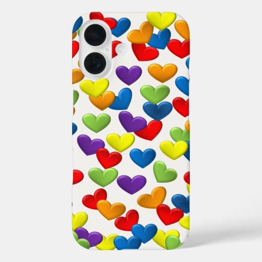 LGBTQ+ / PRIDE Veel regenboogharten Case-Mate iPhone Case (Achterkant)