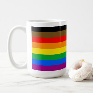LGBTQ Pride vlag (8 strepen) Koffiemok