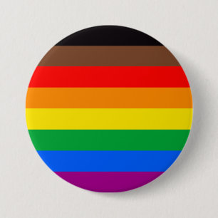 LGBTQ Pride vlag (8 strepen) Ronde Button 7,6 Cm