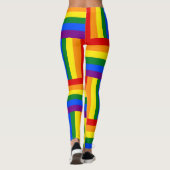 LGBTQ+ Pride vlag Geïnspireerde Leggings (Achterkant)