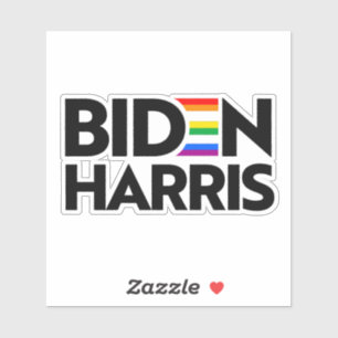 LGBTQ Pride voor Biden Harris Sticker
