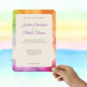 LGBTQ Pride Wedding Love is liefde regenboog Kaart