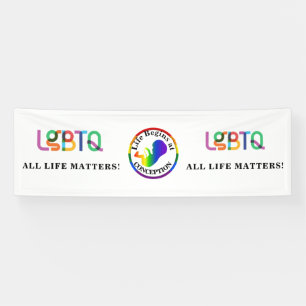 LGBTQ+ Pro-Life-banner Spandoek